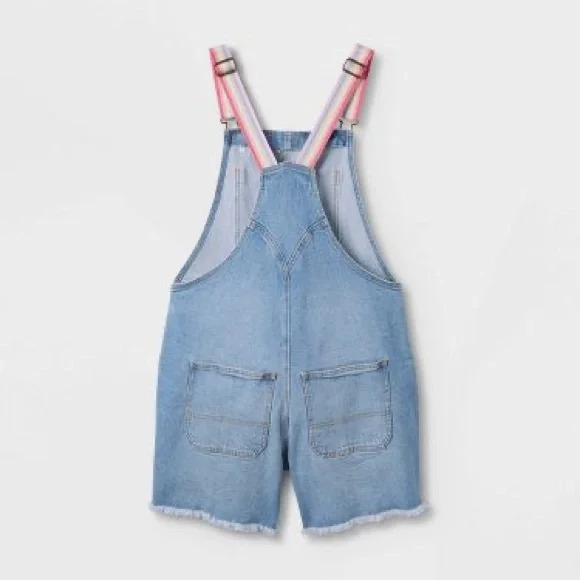 NEW Humankind Rainbow Overall Shorts • Super Cute!!! - Picture 3 of 8